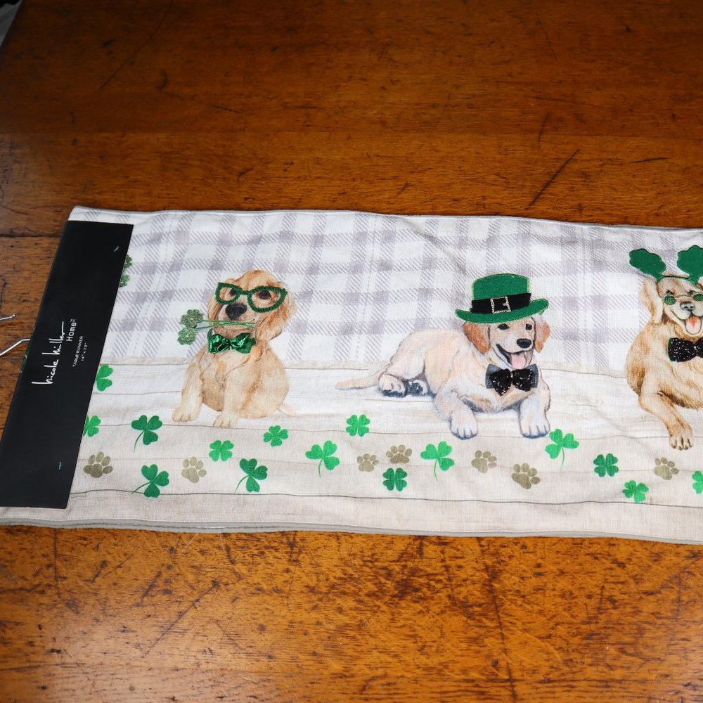 Nicole Miller St. Patrick's Day Dog Table Runner